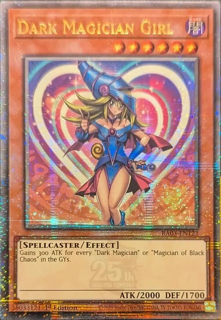 Dark Magician Girl (Quarter Century Secret Rare) [RA03-EN123] Quarter Century Secret Rare | Dragon's Lair Comics and Fantasy Houston TX