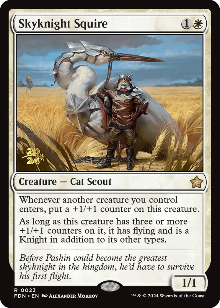 Skyknight Squire [Foundations Prerelease Promos] | Dragon's Lair Comics and Fantasy Houston TX