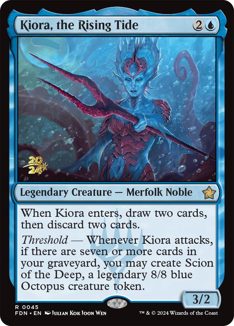 Kiora, the Rising Tide [Foundations Prerelease Promos] | Dragon's Lair Comics and Fantasy Houston TX