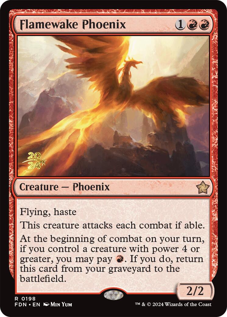 Flamewake Phoenix [Foundations Prerelease Promos] | Dragon's Lair Comics and Fantasy Houston TX