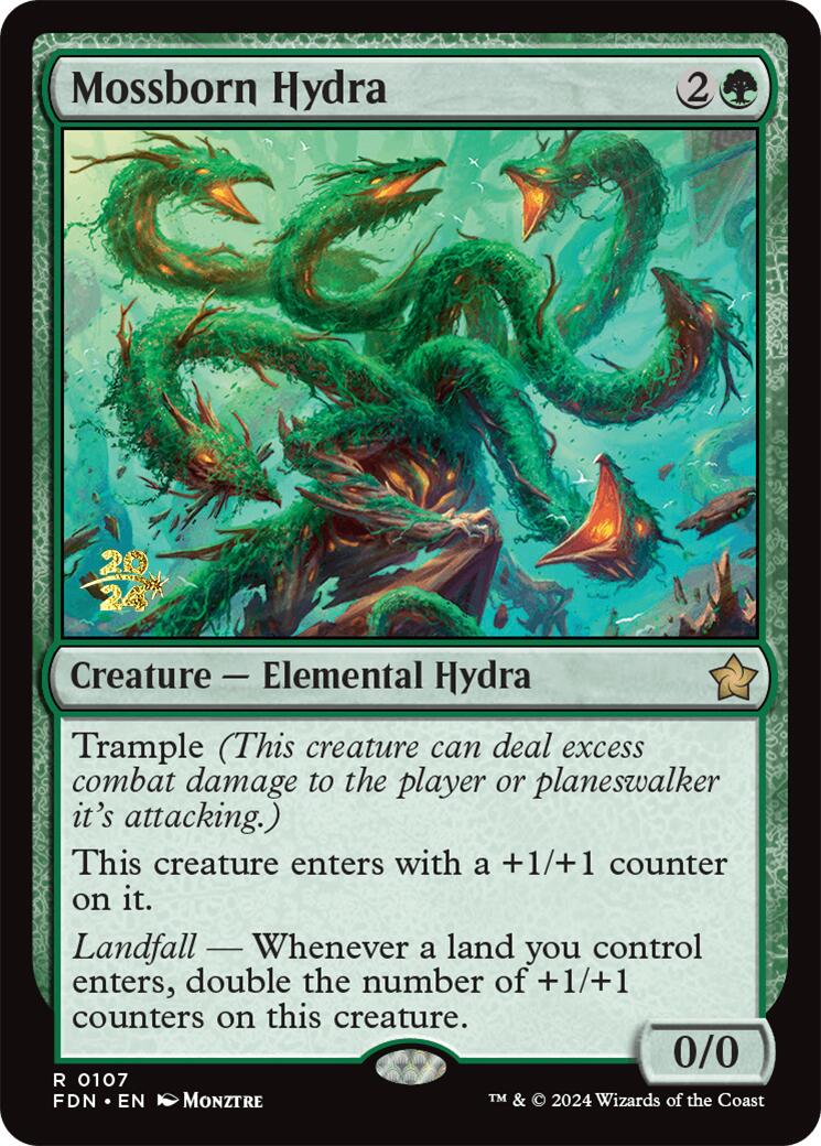 Mossborn Hydra [Foundations Prerelease Promos] | Dragon's Lair Comics and Fantasy Houston TX