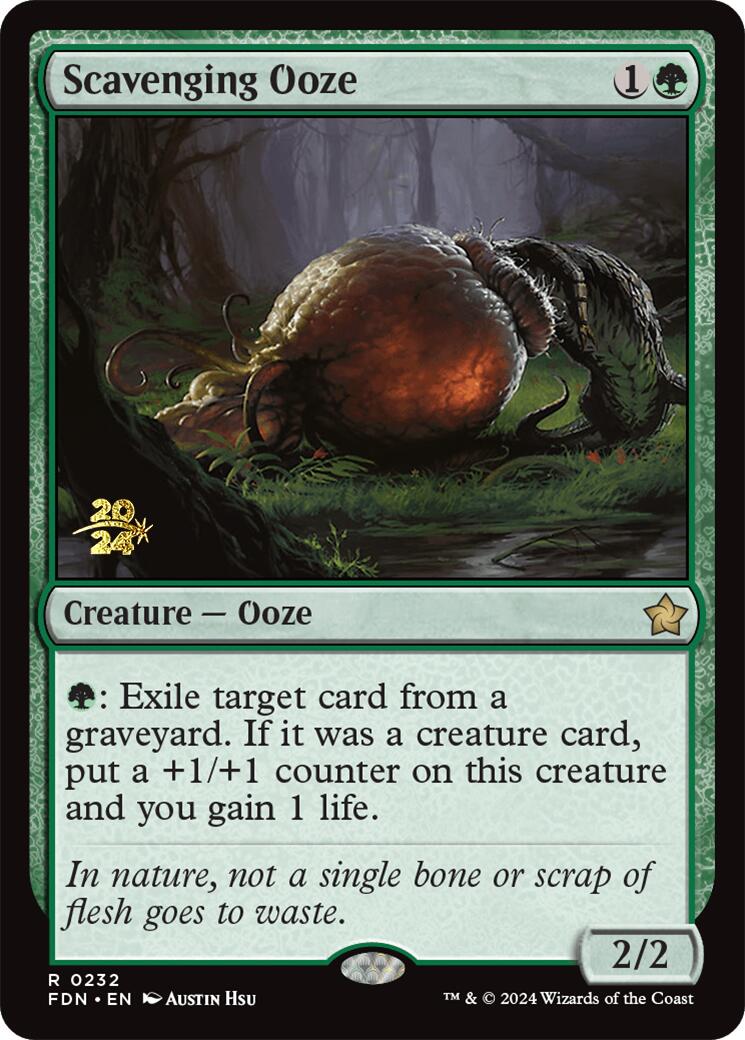 Scavenging Ooze [Foundations Prerelease Promos] | Dragon's Lair Comics and Fantasy Houston TX