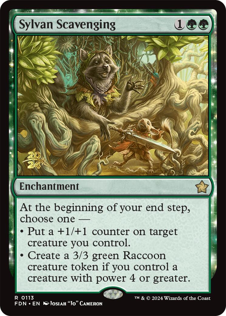 Sylvan Scavenging [Foundations Prerelease Promos] | Dragon's Lair Comics and Fantasy Houston TX