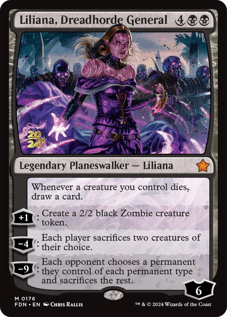 Liliana, Dreadhorde General [Foundations Prerelease Promos] | Dragon's Lair Comics and Fantasy Houston TX