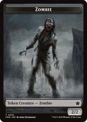 Goblin // Zombie Doubled-Sided Token [Foundations Tokens] | Dragon's Lair Comics and Fantasy Houston TX