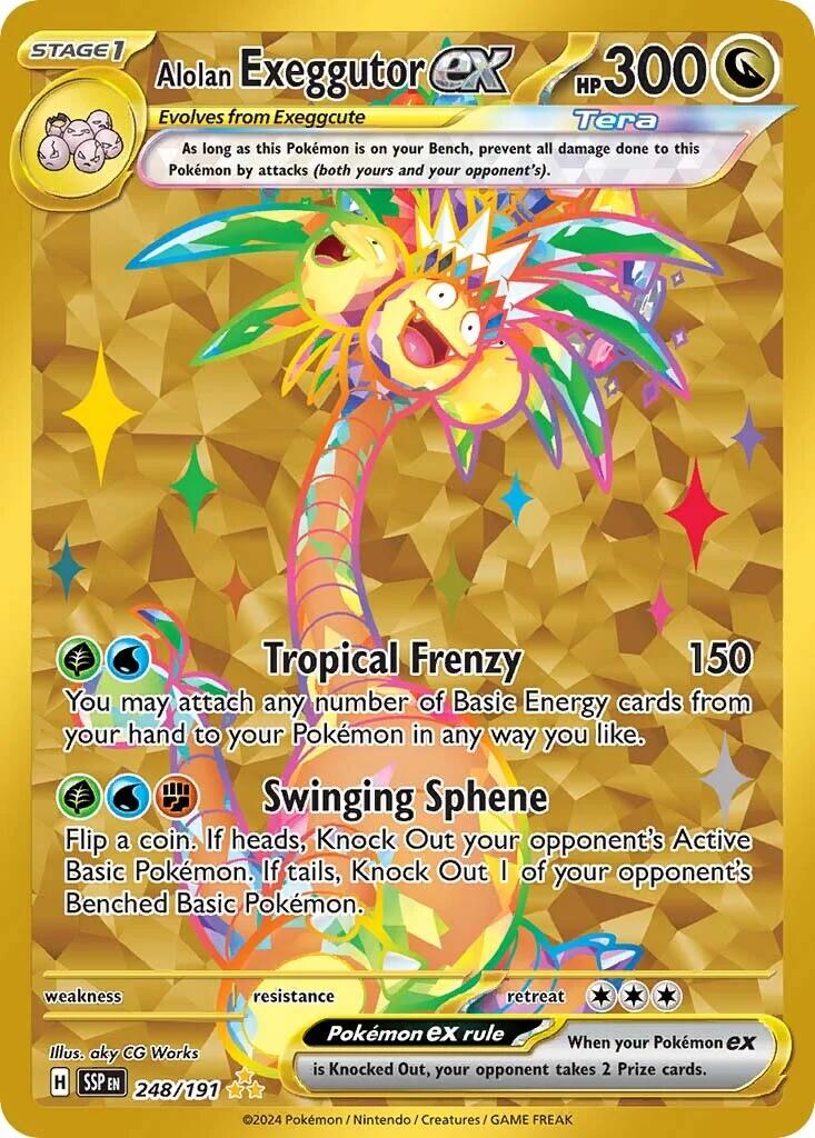 Alolan Exeggutor ex (248/191) [Scarlet & Violet: Surging Sparks] | Dragon's Lair Comics and Fantasy Houston TX