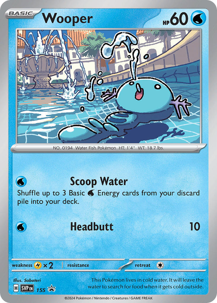 Wooper (155) [Scarlet & Violet: Black Star Promos] | Dragon's Lair Comics and Fantasy Houston TX