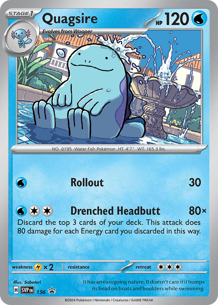 Quagsire (156) [Scarlet & Violet: Black Star Promos] | Dragon's Lair Comics and Fantasy Houston TX