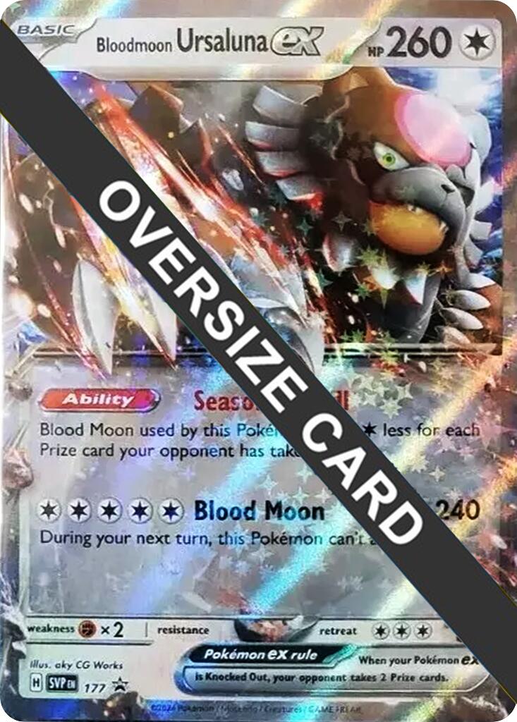 Bloodmoon Ursaluna ex (177) (Jumbo Card) [Scarlet & Violet Promo Cards] | Dragon's Lair Comics and Fantasy Houston TX