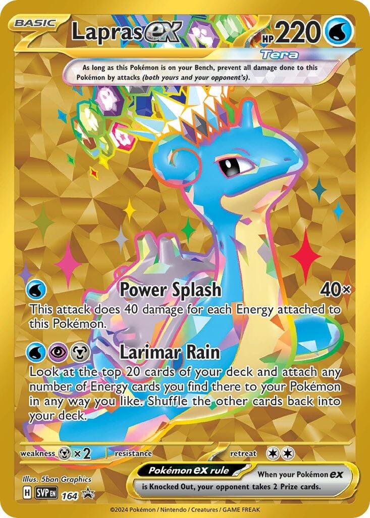 Lapras ex (164) [Scarlet & Violet: Black Star Promos] | Dragon's Lair Comics and Fantasy Houston TX