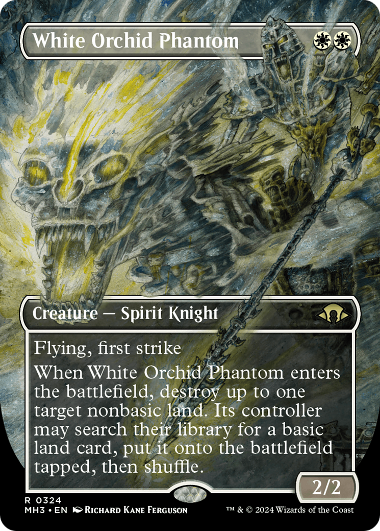 White Orchid Phantom (Borderless) [Modern Horizons 3] | Dragon's Lair Comics and Fantasy Houston TX