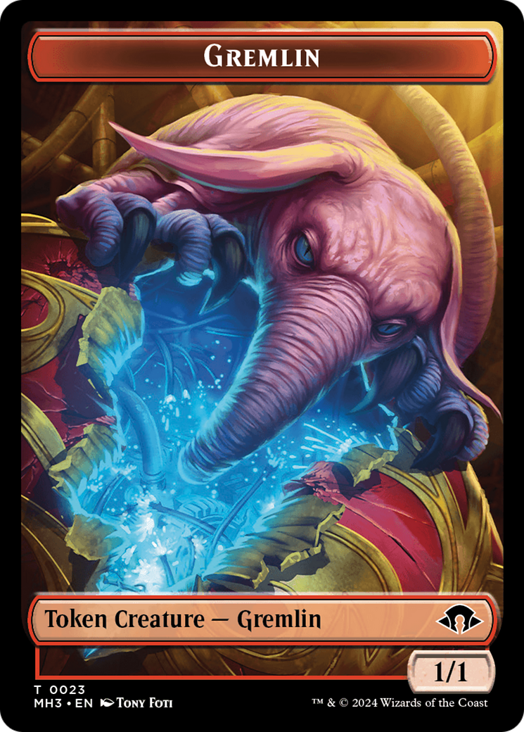 Gremlin // Energy Reserve Double-Sided Token [Modern Horizons 3 Tokens] | Dragon's Lair Comics and Fantasy Houston TX