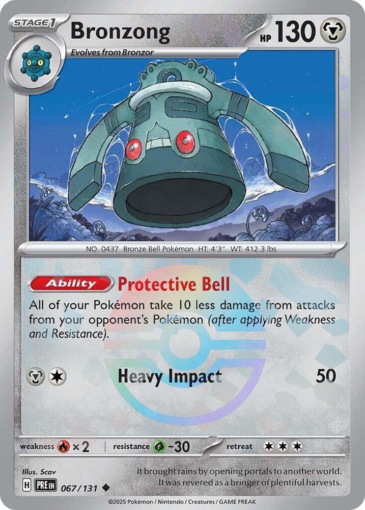 Bronzong (067/131) (Poke Ball Pattern) [Scarlet & Violet: Prismatic Evolutions] | Dragon's Lair Comics and Fantasy Houston TX