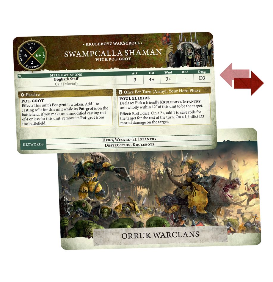 Warhammer Age of Sigmar: Warscroll Cards Orruk Warclans | Dragon's Lair Comics and Fantasy Houston TX