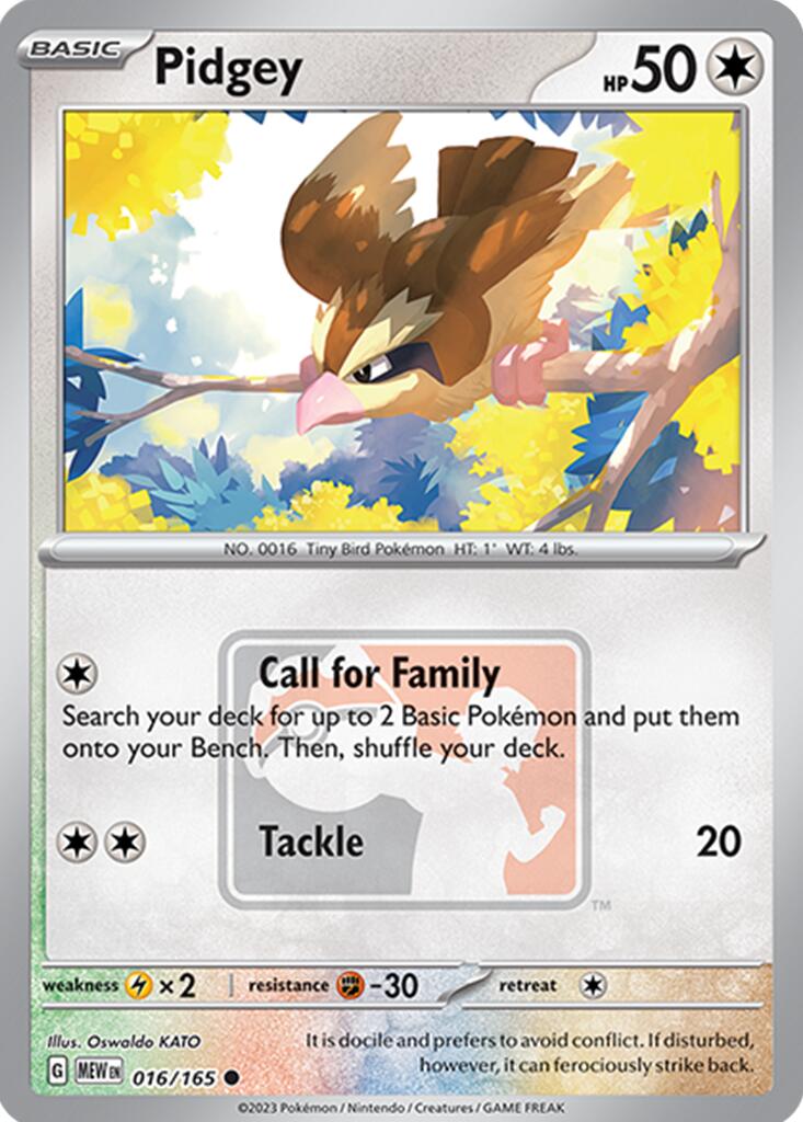 Pidgey (016/165) [League & Championship Cards] | Dragon's Lair Comics and Fantasy Houston TX