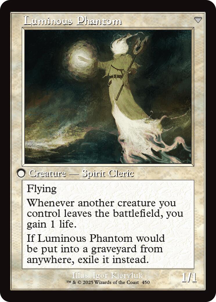 Lunarch Veteran // Luminous Phantom (Retro Frame) [Innistrad Remastered] | Dragon's Lair Comics and Fantasy Houston TX