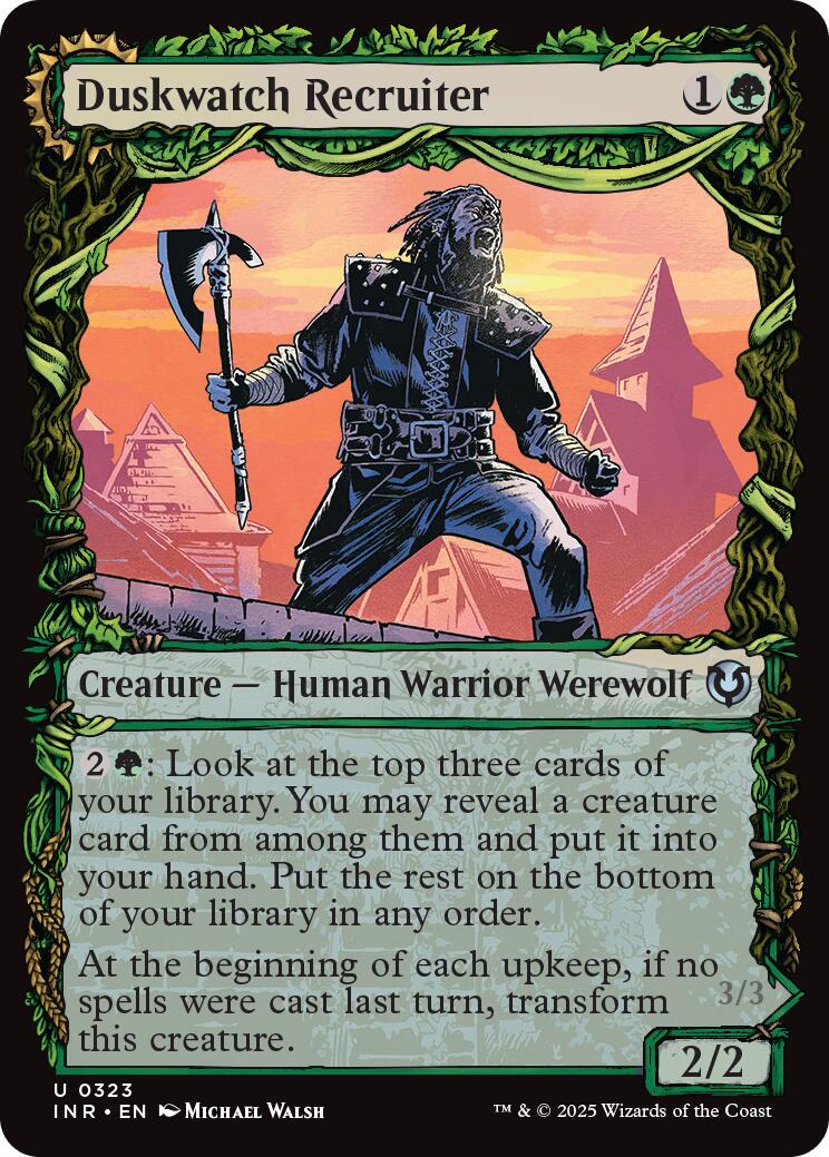 Duskwatch Recruiter // Krallenhorde Howler (Showcase) [Innistrad Remastered] | Dragon's Lair Comics and Fantasy Houston TX