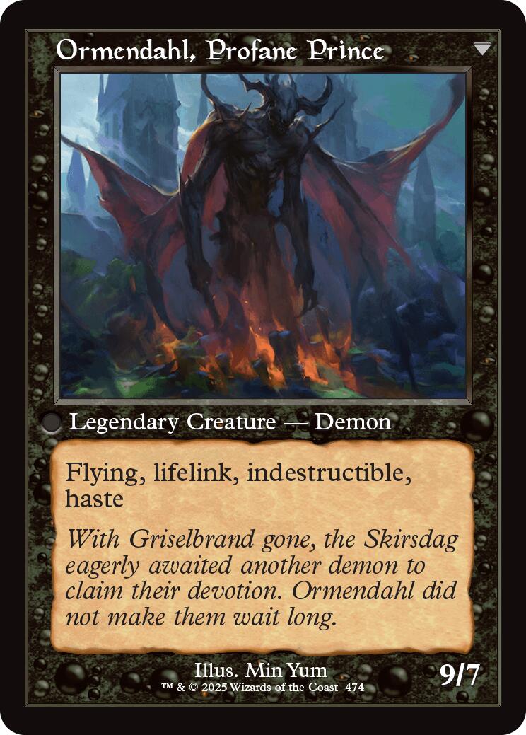 Westvale Abbey // Ormendahl, Profane Prince (Retro Frame) [Innistrad Remastered] | Dragon's Lair Comics and Fantasy Houston TX