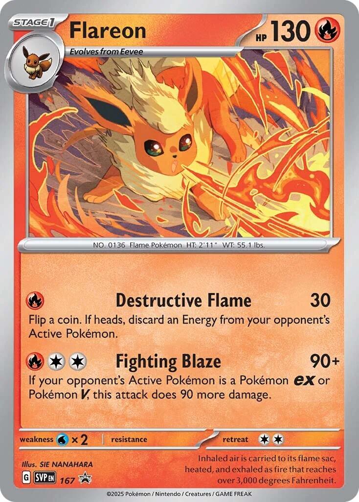 Flareon (SVP167) [Scarlet & Violet: Black Star Promos] | Dragon's Lair Comics and Fantasy Houston TX