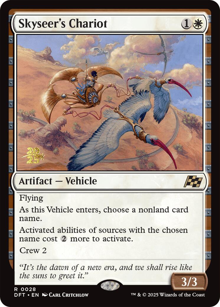 Skyseer's Chariot [Aetherdrift Prerelease Promos] | Dragon's Lair Comics and Fantasy Houston TX