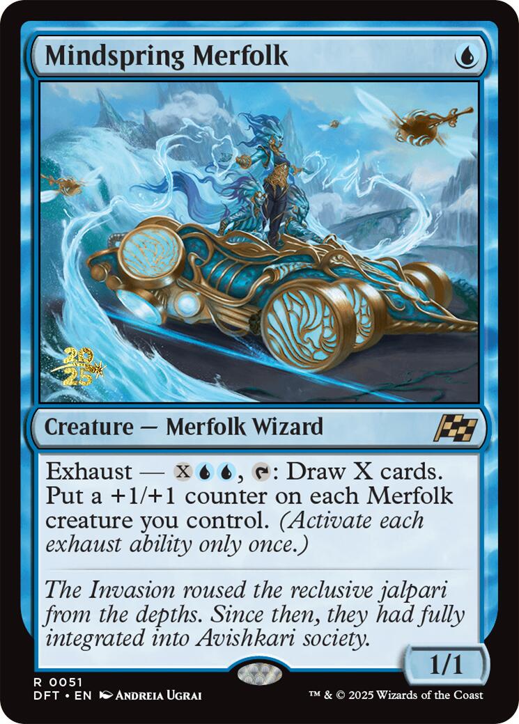 Mindspring Merfolk [Aetherdrift Prerelease Promos] | Dragon's Lair Comics and Fantasy Houston TX