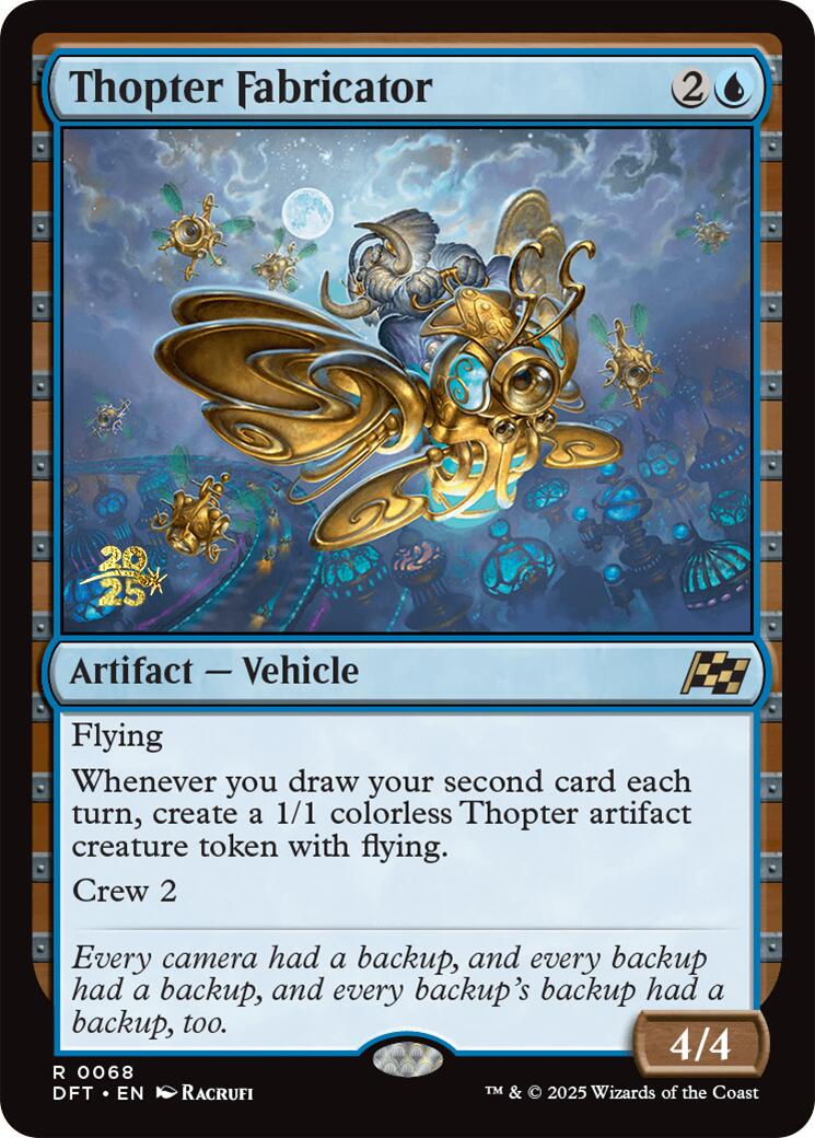 Thopter Fabricator [Aetherdrift Prerelease Promos] | Dragon's Lair Comics and Fantasy Houston TX