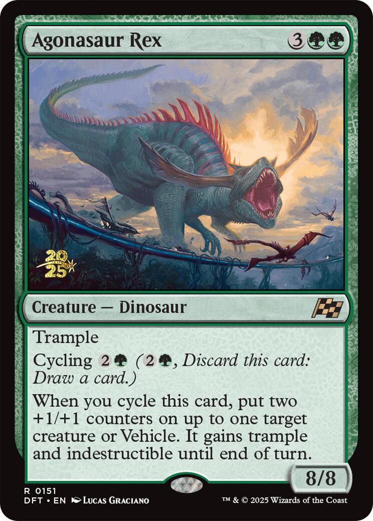 Agonasaur Rex [Aetherdrift Prerelease Promos] | Dragon's Lair Comics and Fantasy Houston TX