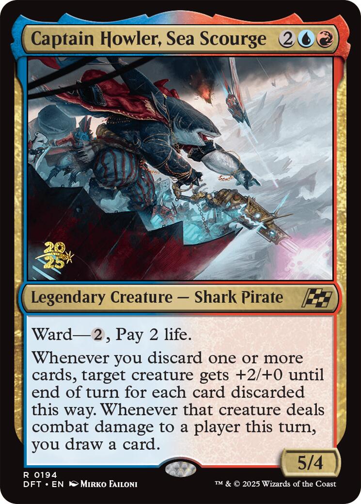 Captain Howler, Sea Scourge [Aetherdrift Prerelease Promos] | Dragon's Lair Comics and Fantasy Houston TX