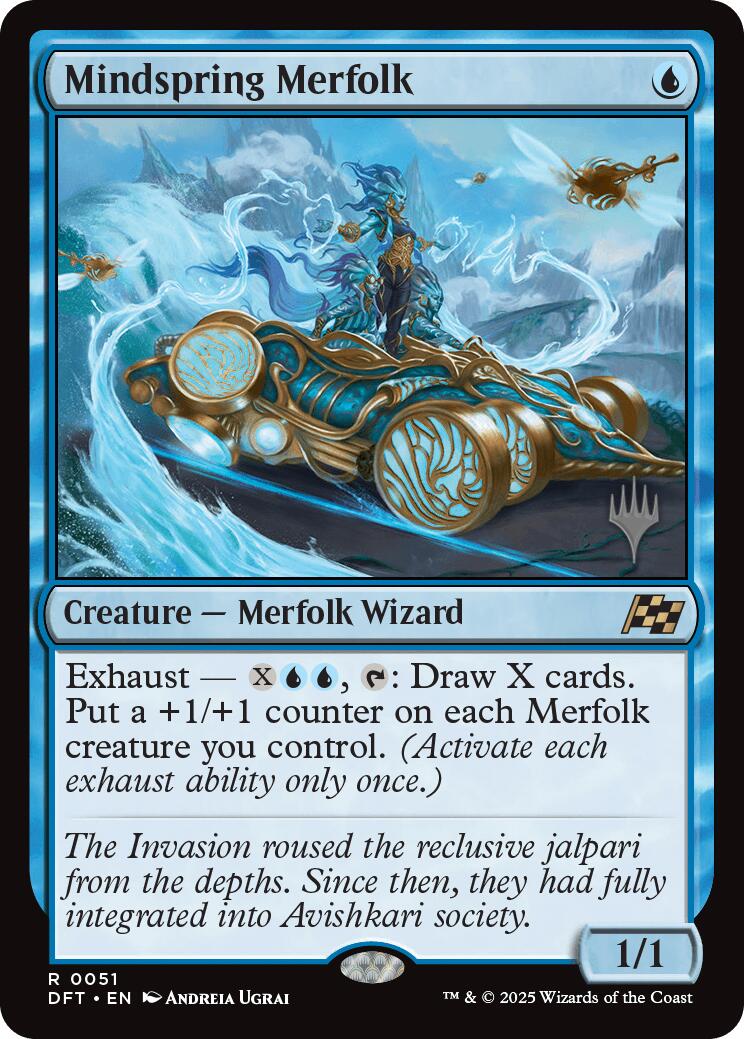 Mindspring Merfolk (Promo Pack) [Aetherdrift Promos] | Dragon's Lair Comics and Fantasy Houston TX