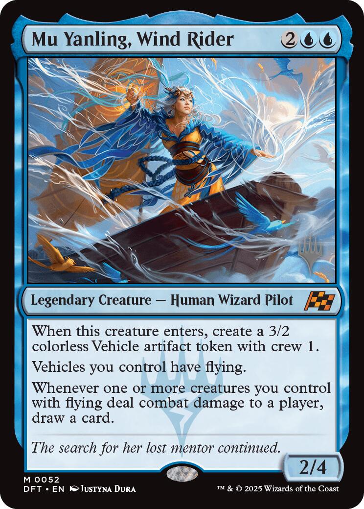 Mu Yanling, Wind Rider (Promo Pack) [Aetherdrift Promos] | Dragon's Lair Comics and Fantasy Houston TX