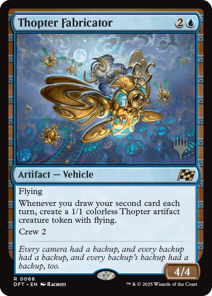 Thopter Fabricator (Promo Pack) [Aetherdrift Promos] | Dragon's Lair Comics and Fantasy Houston TX