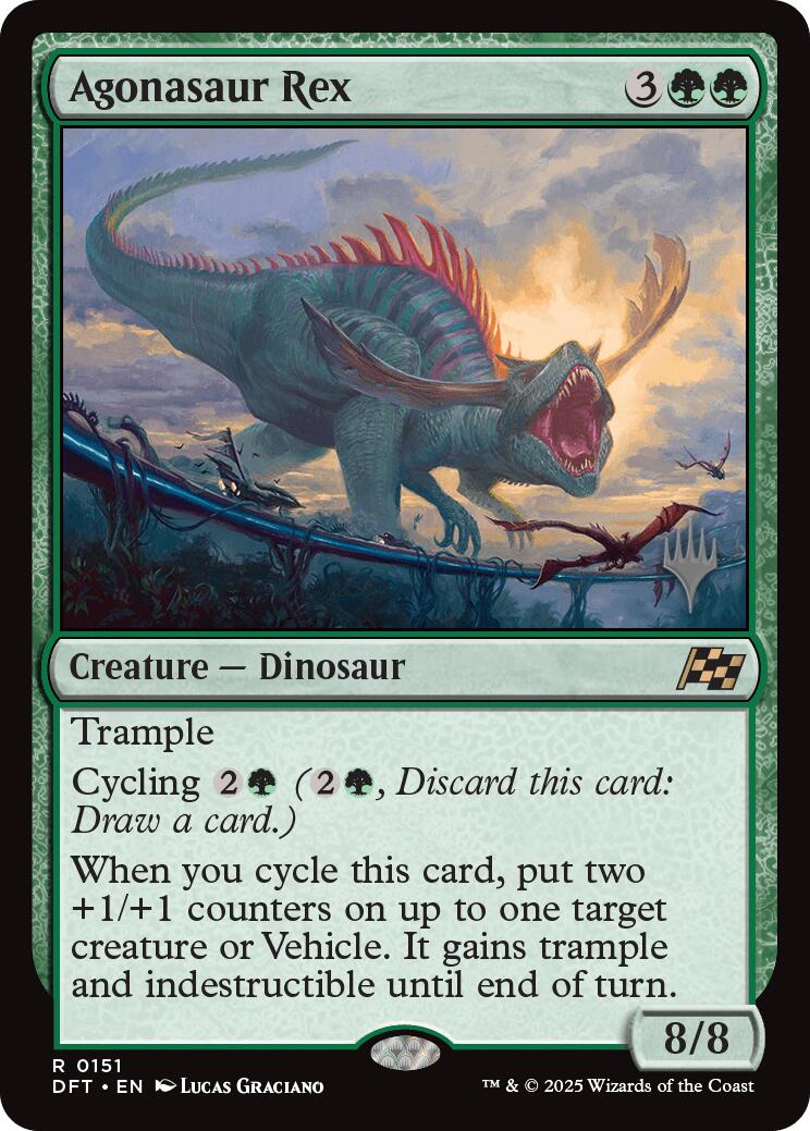 Agonasaur Rex (Promo Pack) [Aetherdrift Promos] | Dragon's Lair Comics and Fantasy Houston TX