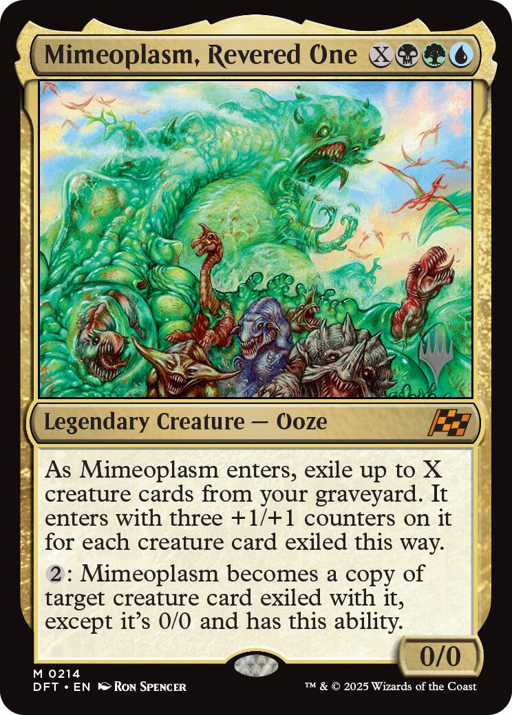 Mimeoplasm, Revered One (Promo Pack) [Aetherdrift Promos] | Dragon's Lair Comics and Fantasy Houston TX