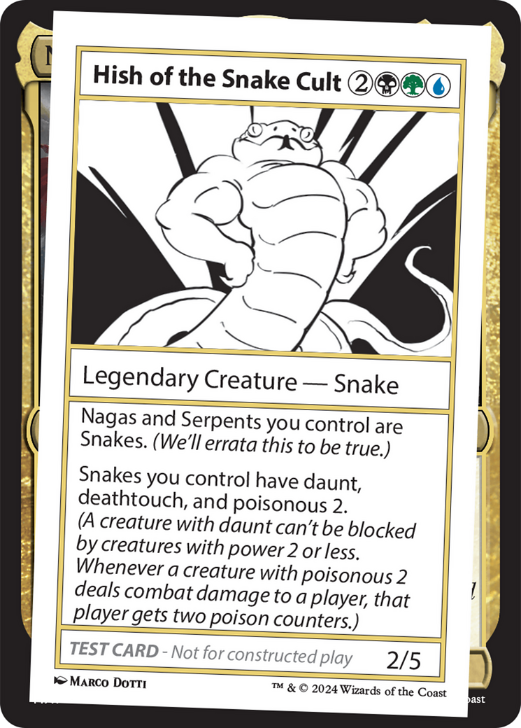 Hish of the Snake Cult [Mystery Booster 2 Playtest Cards] | Dragon's Lair Comics and Fantasy Houston TX