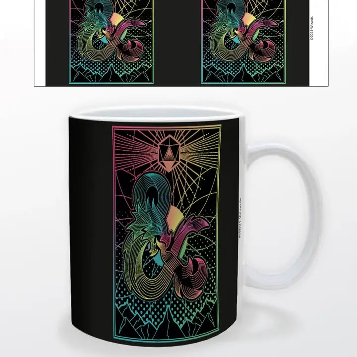 Pyramid America: Dungeons and Dragons - Rainbow 11 oz. Ceramic Mug | Dragon's Lair Comics and Fantasy Houston TX