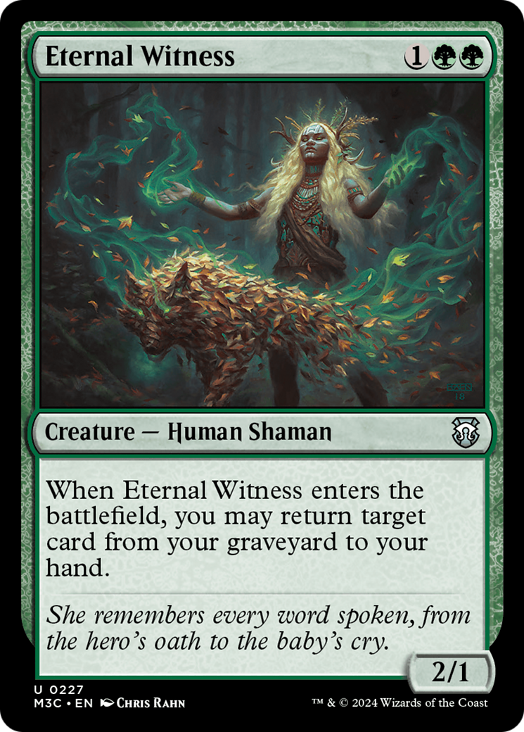 Eternal Witness (Ripple Foil) [Modern Horizons 3 Commander] | Dragon's Lair Comics and Fantasy Houston TX