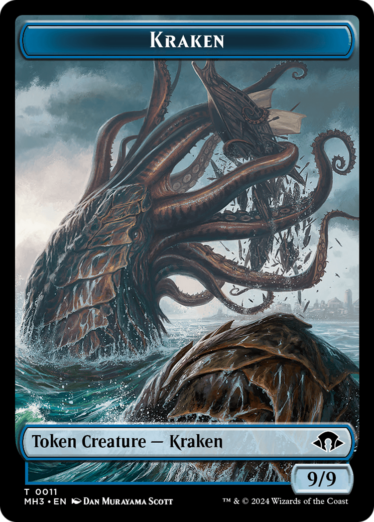 Kraken // Energy Reserve Double-Sided Token [Modern Horizons 3 Tokens] | Dragon's Lair Comics and Fantasy Houston TX