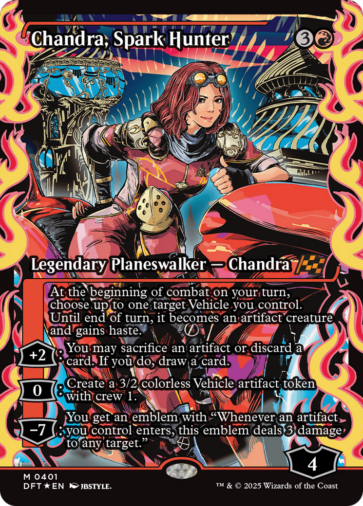 Chandra, Spark Hunter (Showcase) [Aetherdrift] | Dragon's Lair Comics and Fantasy Houston TX