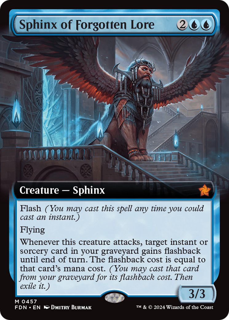 Sphinx of Forgotten Lore (Extended Art) [Foundations] | Dragon's Lair Comics and Fantasy Houston TX