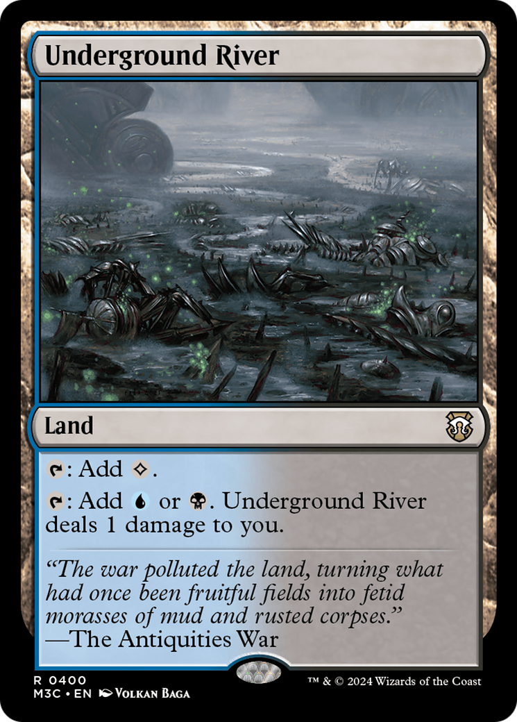 Underground River (Ripple Foil) [Modern Horizons 3 Commander] | Dragon's Lair Comics and Fantasy Houston TX