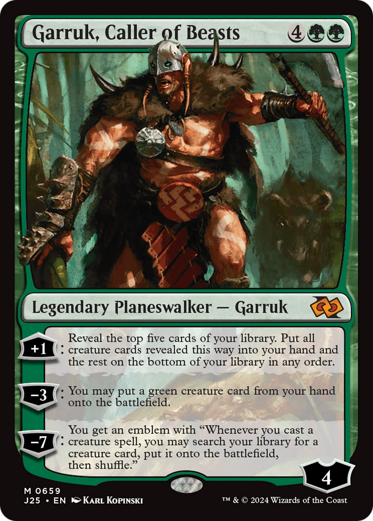 Garruk, Caller of Beasts [Foundations Jumpstart] | Dragon's Lair Comics and Fantasy Houston TX