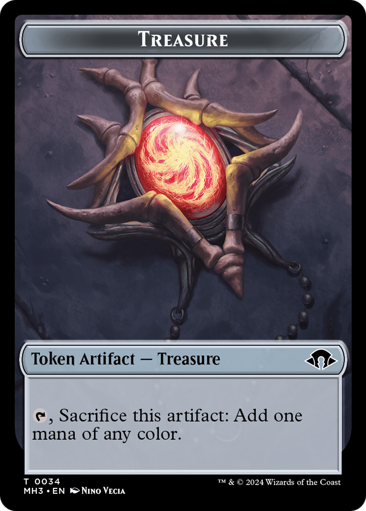 Treasure Token [Modern Horizons 3 Tokens] | Dragon's Lair Comics and Fantasy Houston TX