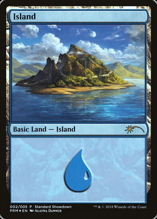 Island (Alayna Danner) [Standard Showdown Promos] | Dragon's Lair Comics and Fantasy Houston TX