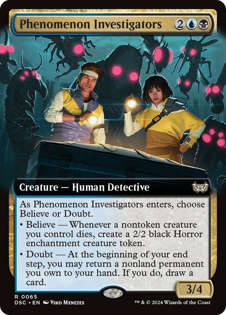 Phenomenon Investigators (Extended Art) [Duskmourn: House of Horror Commander] | Dragon's Lair Comics and Fantasy Houston TX