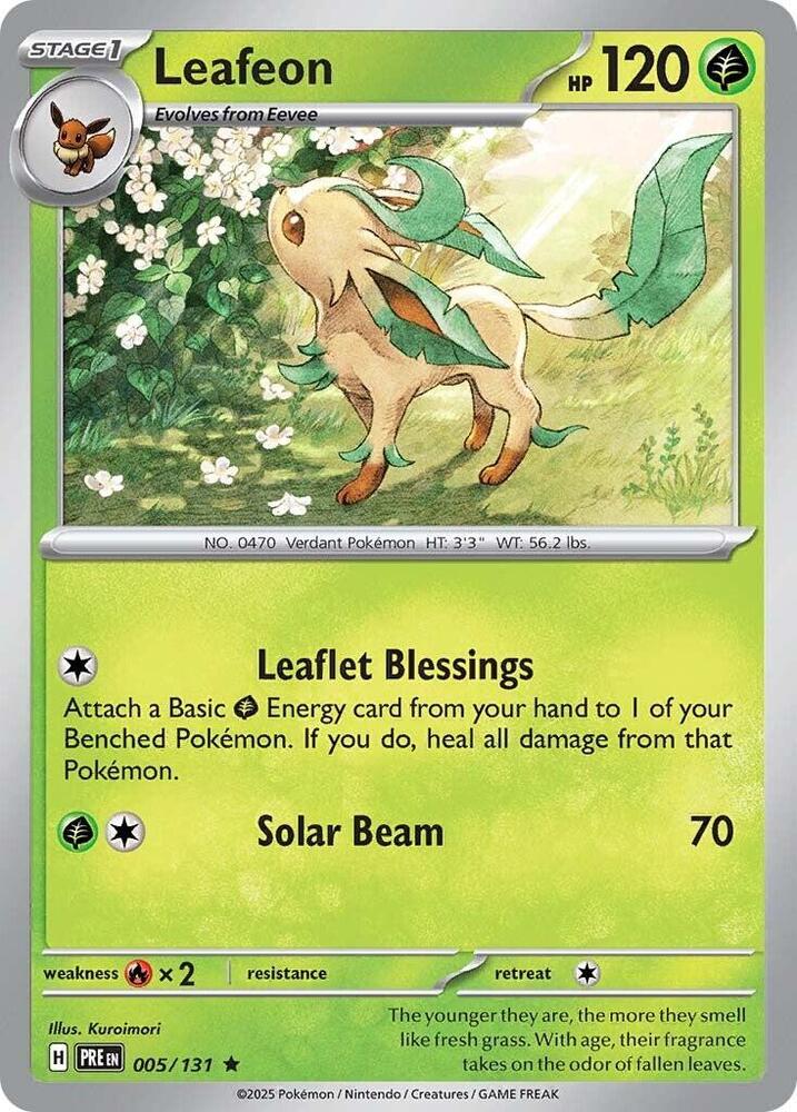 Leafeon (005/131) [Scarlet & Violet: Prismatic Evolutions] | Dragon's Lair Comics and Fantasy Houston TX