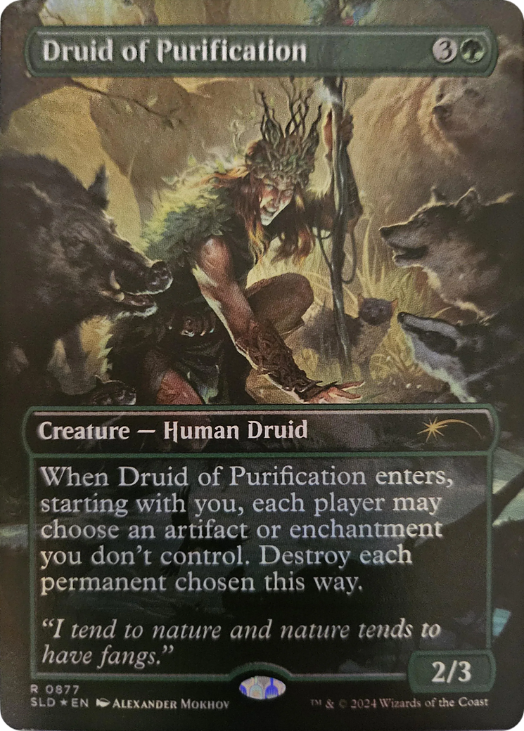 Druid of Purification (Rainbow Foil) [Secret Lair Drop Series] | Dragon's Lair Comics and Fantasy Houston TX