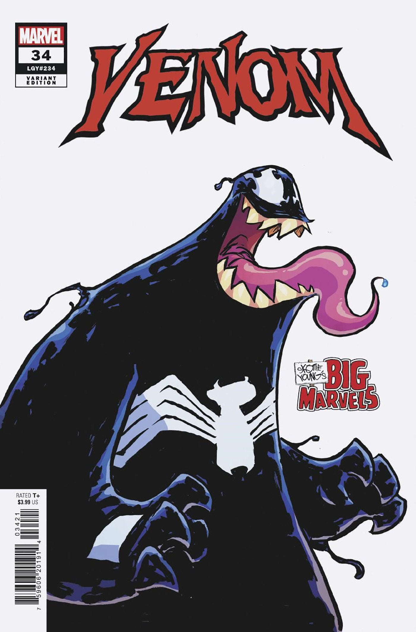 Venom #34 Skottie Young'S Big Marvel Variant [Bh] | Dragon's Lair Comics and Fantasy Houston TX