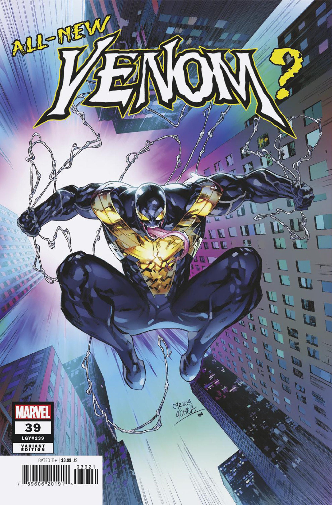 Venom #39 Carlos Gomez Foreshadow Variant [Vw] | Dragon's Lair Comics and Fantasy Houston TX