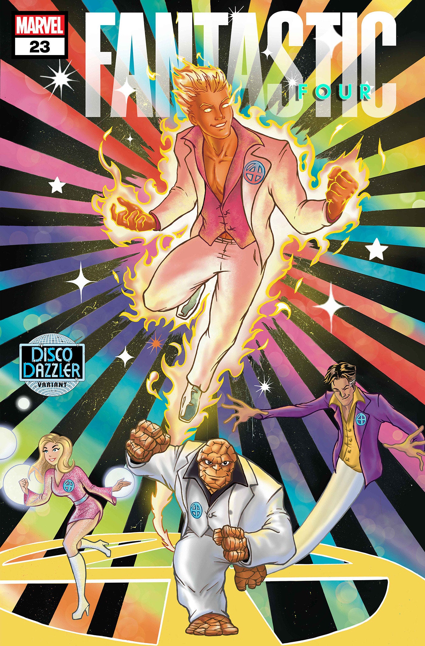 Fantastic Four #23 Ben Su Disco Dazzler Variant | Dragon's Lair Comics and Fantasy Houston TX