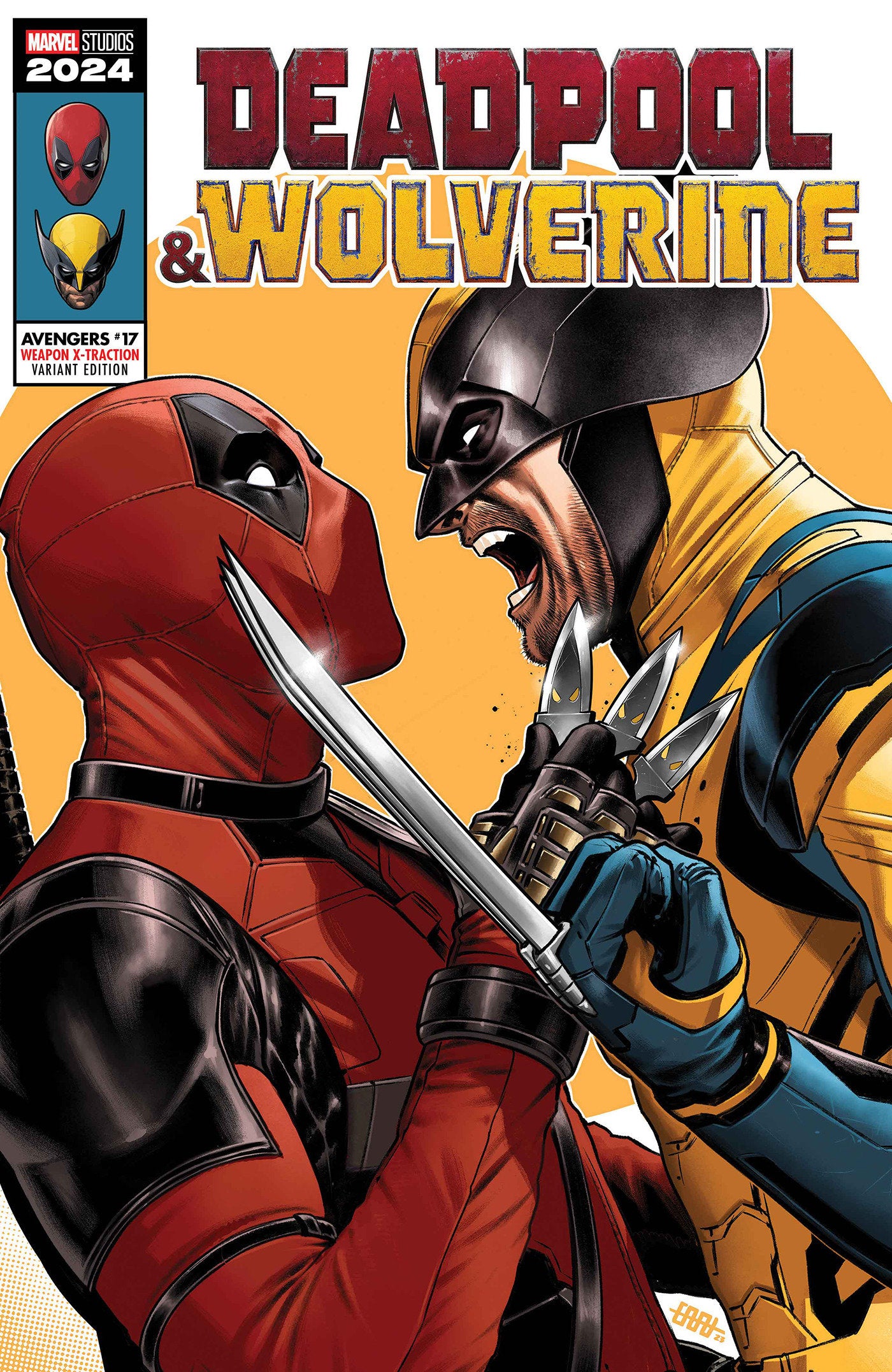 Avengers #17 Cafu Deadpool & Wolverine Weapon X-Traction Variant [Dpwx] | Dragon's Lair Comics and Fantasy Houston TX